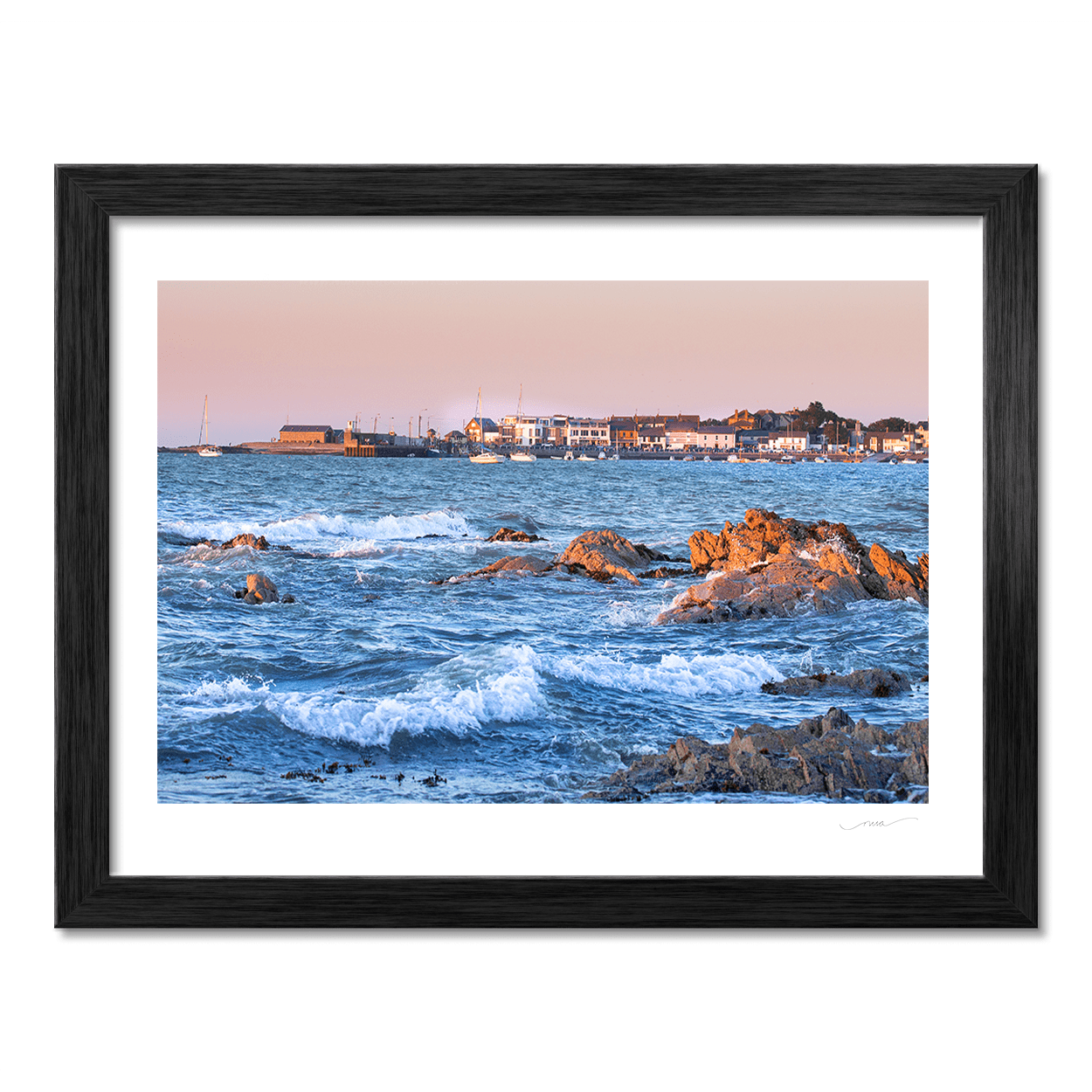 Nua Photography Print Looking across from Balbriggan Road Rocks