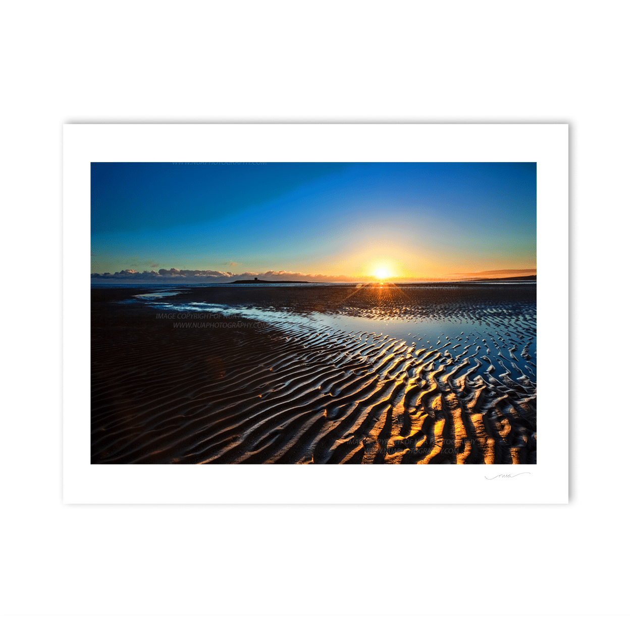 Nua Photography Print Ripples in the sand at Skerries South beach Dublin 60